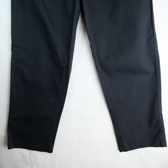 L.L. Bean Favorite Fit Womens 6 Navy Bayside Wrinkle Free Cotton Trouser Pant - Picture 4 of 12